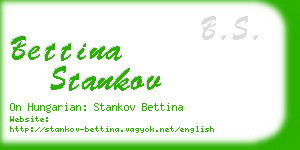 bettina stankov business card